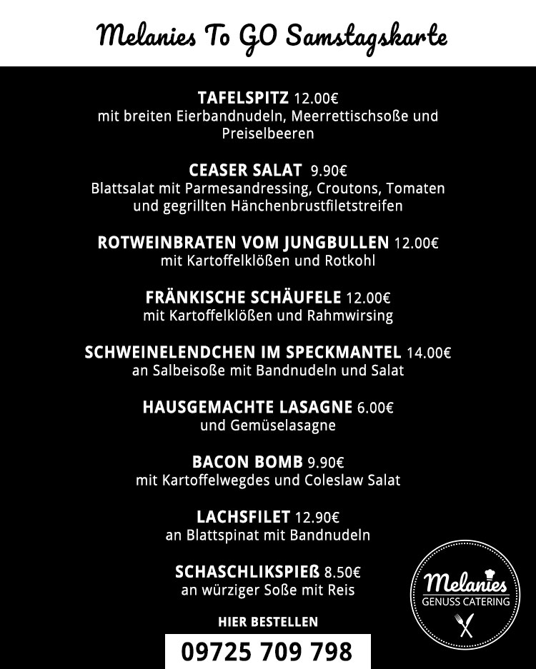 To Go Samstagskarte April 2021